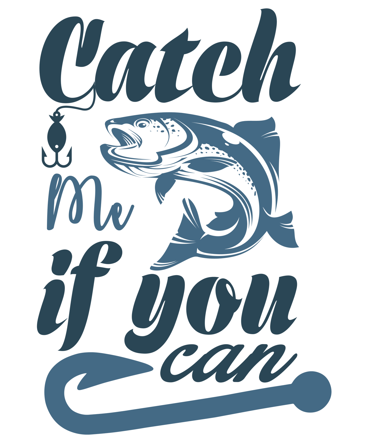 Catch me if you can - Decals Sticker Graphic - Auto, Wall, Laptop, Cell, Truck Sticker for Windows, Cars, Trucks
