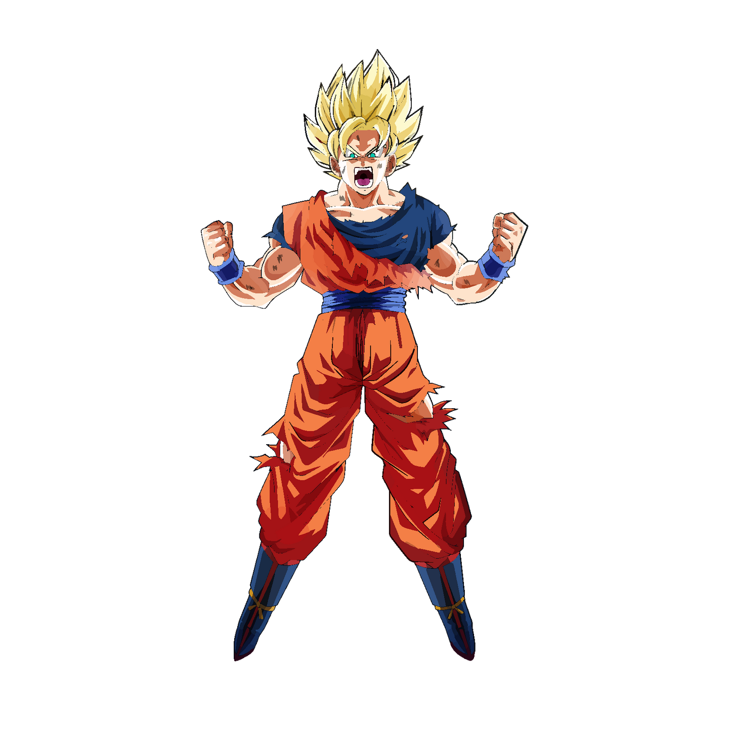 Dokkan Battle Goku Super sayian - Decals Sticker Graphic - Auto, Wall, Laptop, Cell, Truck Sticker for Windows, Cars, Trucks