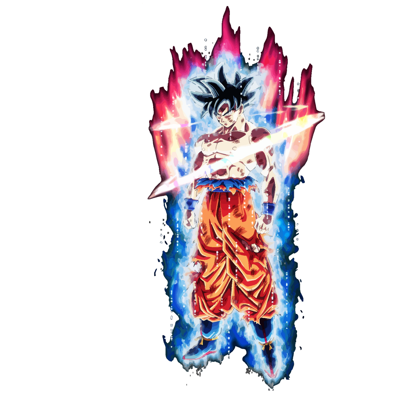 Limit breaker Goku - Decals Sticker Graphic - Auto, Wall, Laptop, Cell, Truck Sticker for Windows, Cars, Trucks