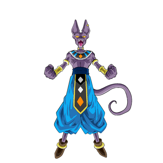 Angry Beerus    - Decals Sticker Graphic - Auto, Wall, Laptop, Cell, Truck Sticker for Windows, Cars, Trucks
