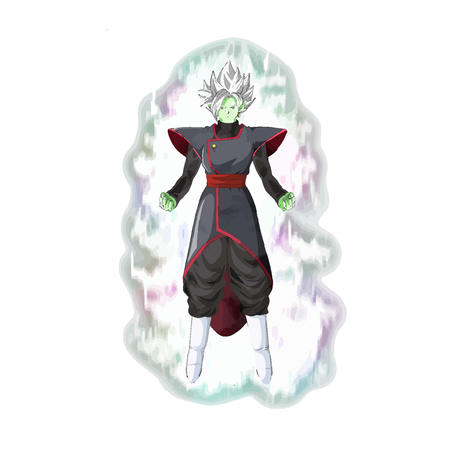 Merged Zamasu- Decals Sticker Graphic - Auto, Wall, Laptop, Cell, Truck Sticker for Windows, Cars, Trucks