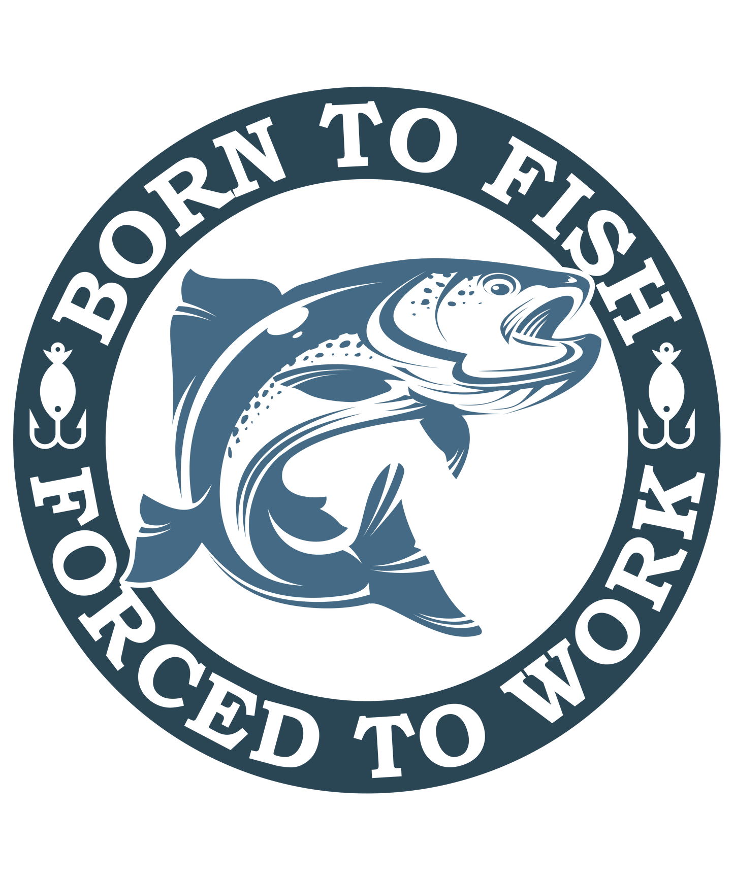 Born to fish - Decals Sticker Graphic - Auto, Wall, Laptop, Cell, Truck Sticker for Windows, Cars, Trucks