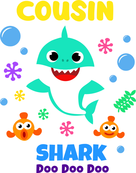 Green Cousin shark boy - Decals Sticker Graphic - Auto, Wall, Laptop, Cell, Truck Sticker for Windows, Cars, Trucks