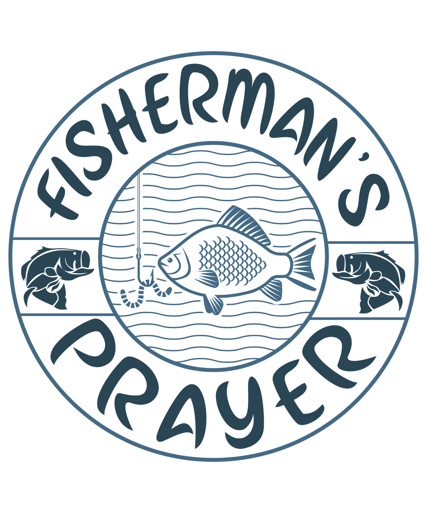 Fisherman's Prayer -  Decals Sticker Graphic - Auto, Wall, Laptop, Cell, Truck Sticker for Windows, Cars, Trucks