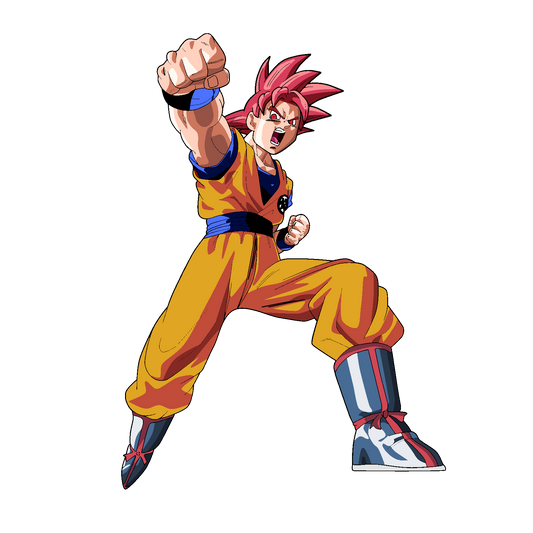 Orange hair Goku  - Decals Sticker Graphic - Auto, Wall, Laptop, Cell, Truck Sticker for Windows, Cars, Trucks