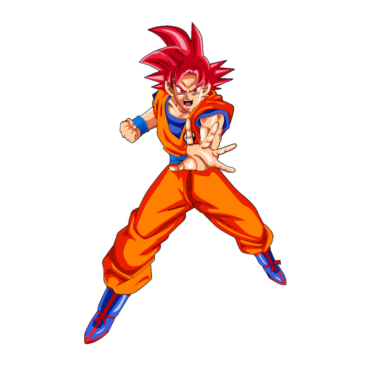 God Goku  - Decals Sticker Graphic - Auto, Wall, Laptop, Cell, Truck Sticker for Windows, Cars, Trucks