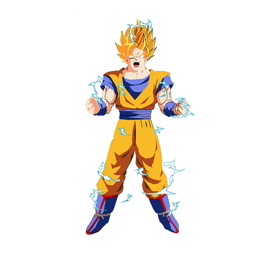 Super Saiyan  Goku- Decals Sticker Graphic - Auto, Wall, Laptop, Cell, Truck Sticker for Windows, Cars, Trucks