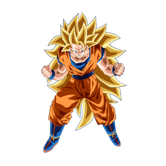 Long hair goku - Decals Sticker Graphic -  Auto, Wall, Laptop, Cell, Truck Sticker for Windows, Cars, Trucks
