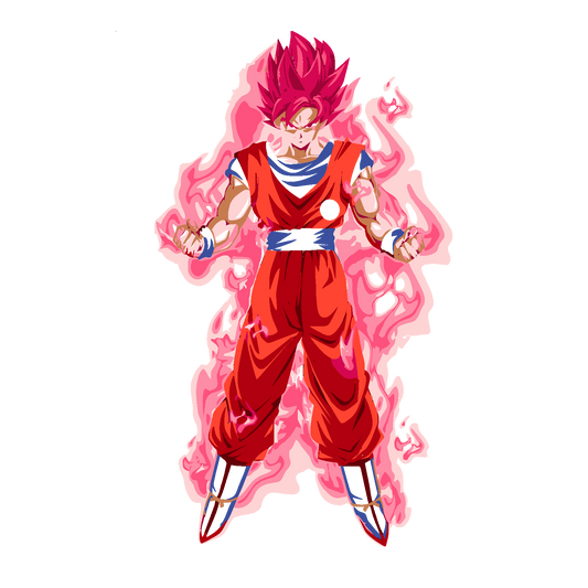 Dragon flame Goku  - Decals Sticker Graphic - Auto, Wall, Laptop, Cell, Truck Sticker for Windows, Cars, Trucks