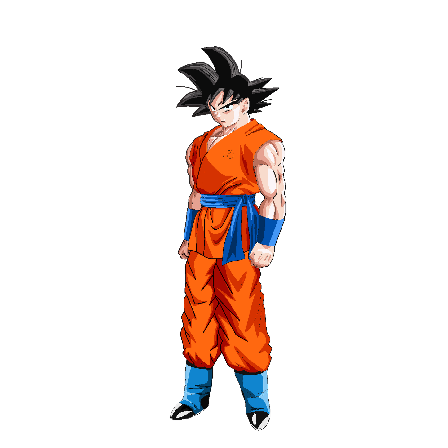 Goku New Outfit  - Decals Sticker Graphic - Auto, Wall, Laptop, Cell, Truck Sticker for Windows, Cars, Trucks