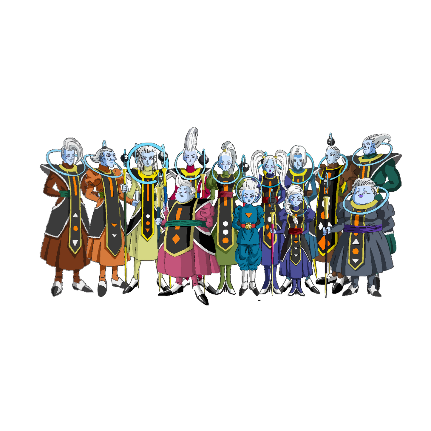 Dragon Ball super Angels  - Decals Sticker Graphic - Auto, Wall, Laptop, Cell, Truck Sticker for Windows, Cars, Trucks